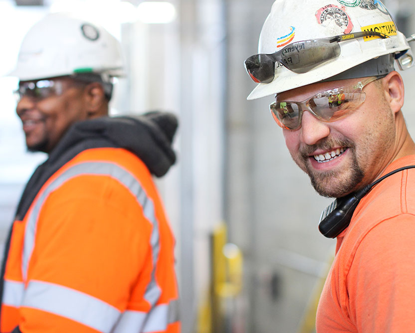 smiling faces at the bridgestone project, from FZ, a Nashville electrical contractor