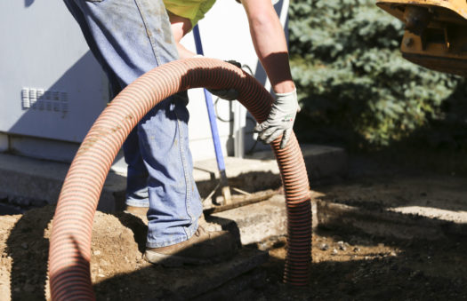 Pennock Hospital underground conduit line