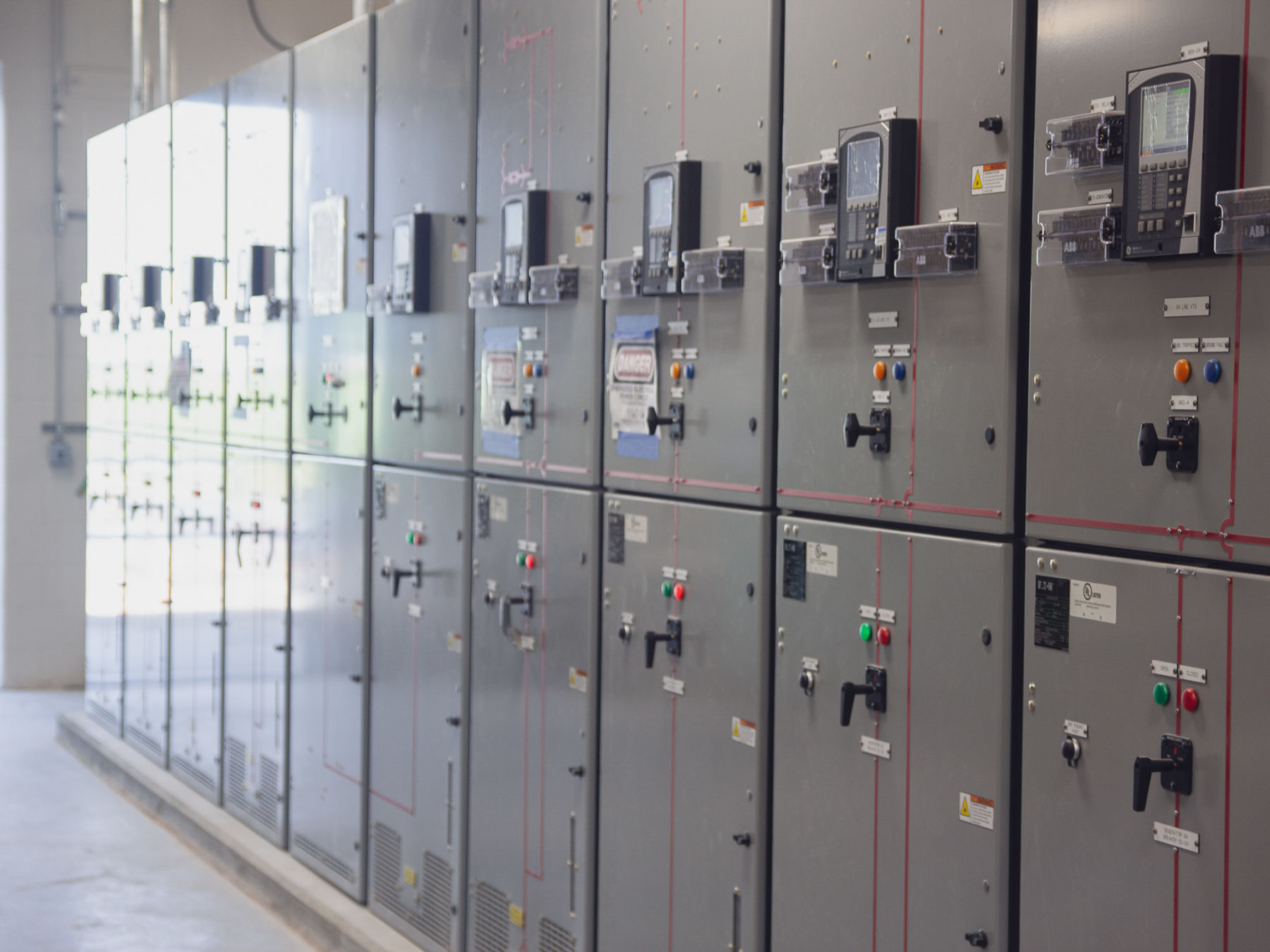 electrical panels at GR biodigester