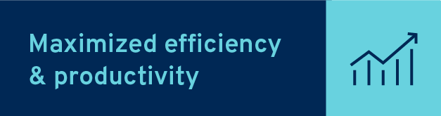 Efficiency 2 Maximized efficiency and productivity