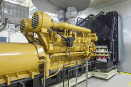 large generator in a facility
