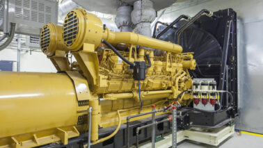 large generator in a facility