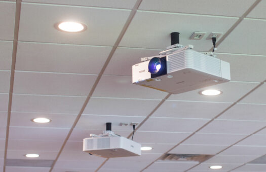 projectors in Caledonia Township conference room