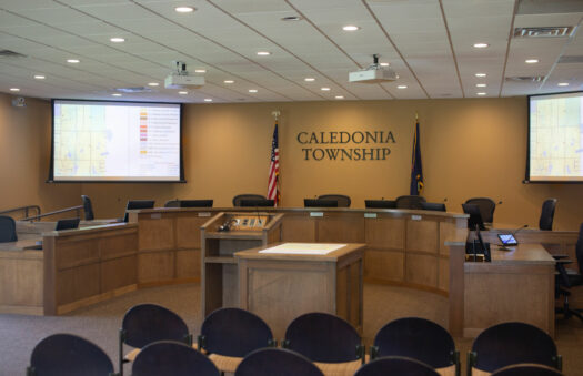 Caledonia Township board room