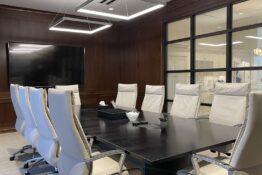 Interior of conference room in Greenleaf Trust