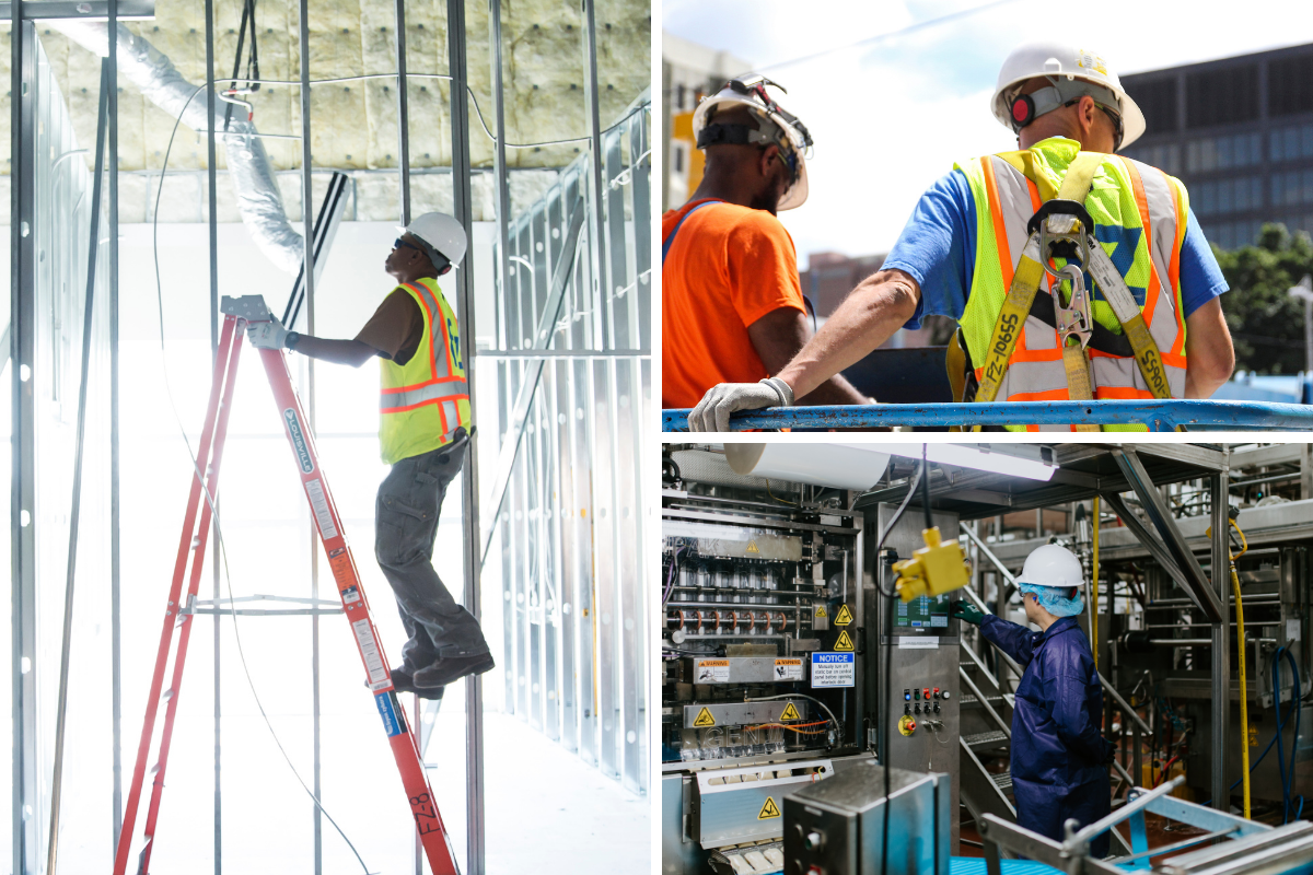 Safety photos collage