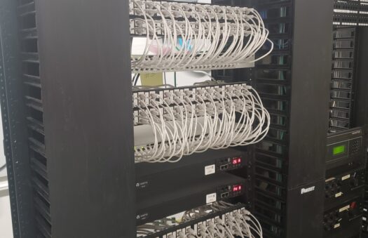 TI cabling rack