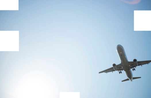 airplane flying above
