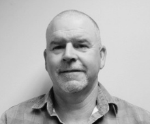 black and white headshot
