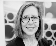black and white headshot