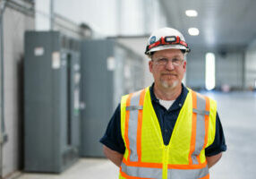 Jeff Hoeks standing in a manufacturing facility for 2022 Craft Professional of the Year Finalist award
